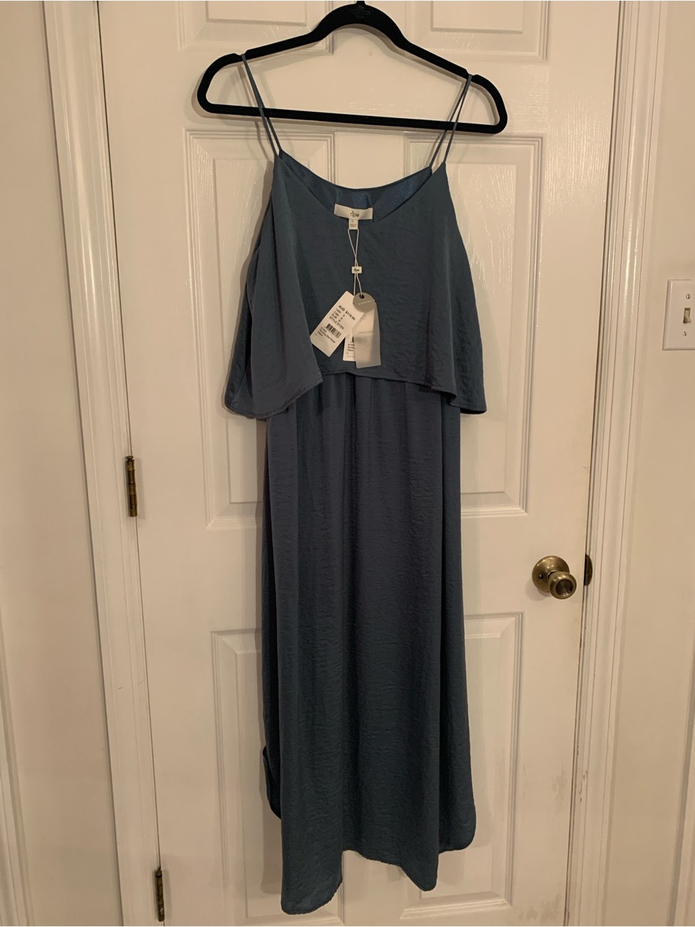 Ripe Maternity Nursing Slip Dress Petrol Blue Teal NWT Size L